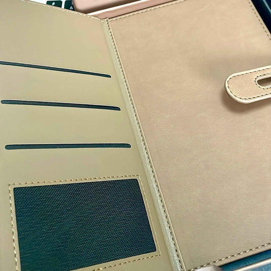 Coffret Carnet & Stylo Élégance Marron – Cadeau Soutenance Maroc | Gifts House