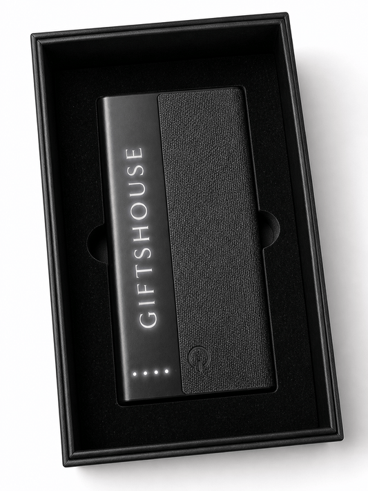 Power Bank 10000mAh Personnalisable Coffret – Cadeau Entreprise Maroc | Gifts House